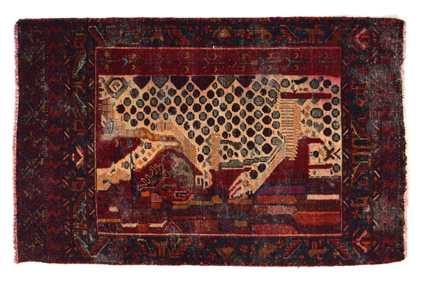 2x4 ft Handmade area rug from Anatolian design Turkish wool carpet SHR1769 Vintage rug, Antique rug, Area rug, Organic wool rug