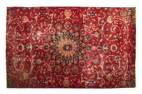 4x6 ft Handmade area rug from Anatolian design Turkish wool carpet SHR1841 Vintage rug, Antique rug, Area rug, Organic wool rug