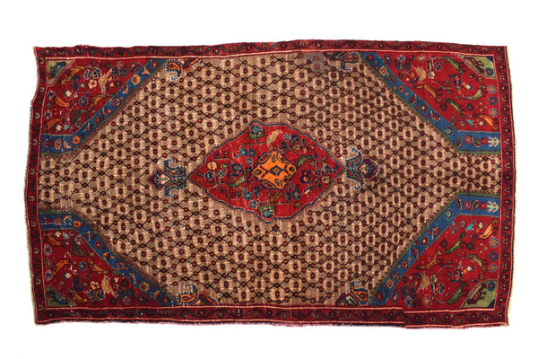 4x8 ft Large Handmade runner rug from anatolian design turkish wool carpet SHR1728, Vintage rug, Antique rug,  Area rug, Organic wool rug