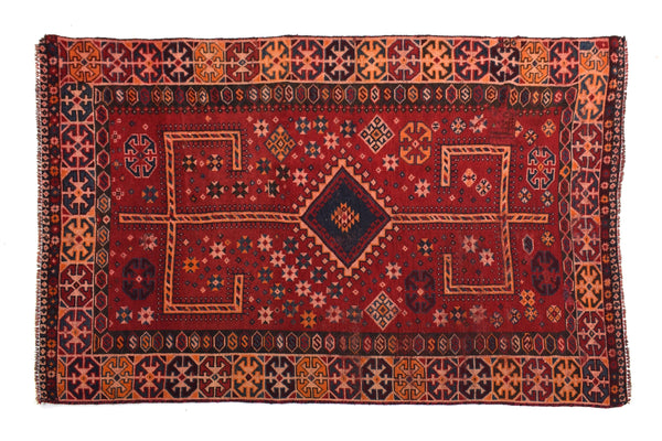 4x7 ft Handmade area rug from Anatolian design Turkish wool carpet SHR1756 Vintage rug, Antique rug, Area rug, Organic wool rug