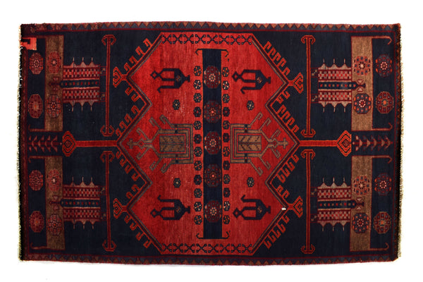 3x6 ft Handmade area rug from Anatolian design Turkish wool carpet SHR1853 Vintage rug, Antique rug, Area rug, Organic wool rug