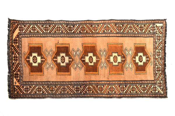 3x7 ft Handmade area rug from Anatolian design Turkish wool carpet SHR1815 Vintage rug, Antique rug, Area rug, Organic wool rug