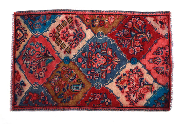 2x4 ft Handmade area rug from Anatolian design Turkish wool carpet SHR1832 Vintage rug, Antique rug, Area rug, Organic wool rug